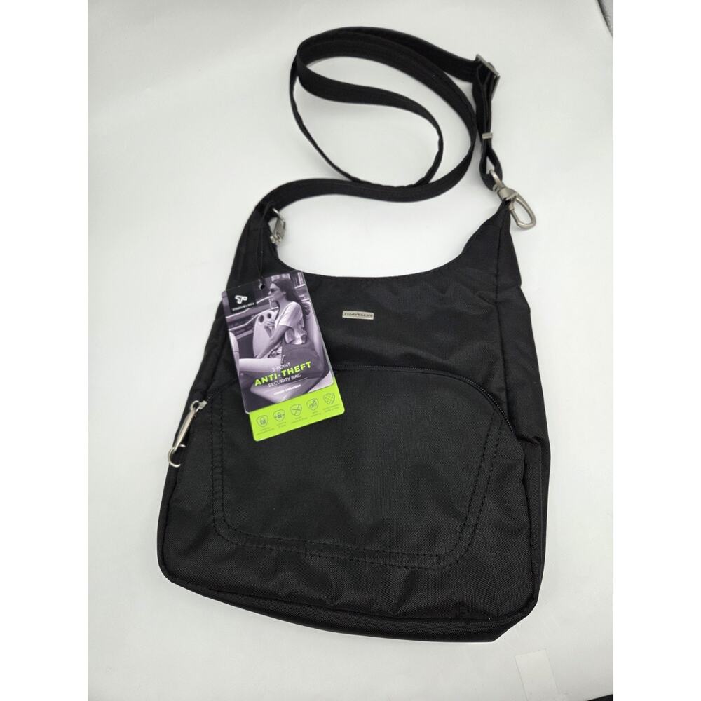 NWT Travelon Anti-Theft Classic Essential Messenger Bag Black Unisex #42467